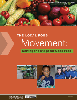 Setting the State for Good Food