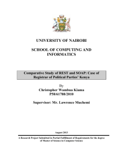 Comparative Study of REST and SOAP: Case of Registrar of
