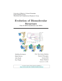 Evolution of Biomolecular Structure