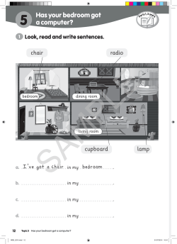 Has your bedroom got a computer?