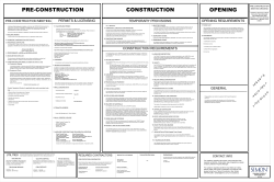 Pre-Construction Sheet - Business