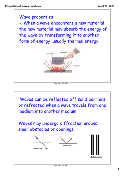 Properties of waves.notebook