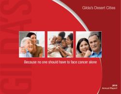 Annual Report 2014-2015 - Gilda`s Club Desert Cities