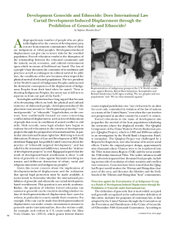 Development Genocide and Ethnocide