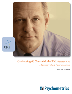 Celebrating 40 Years with the TKI Assessment