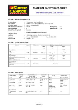 material safety data sheet