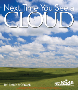 Next Time You See a Cloud - National Science Teachers Association