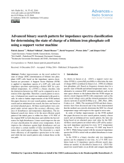 Advanced binary search pattern for impedance spectra classification