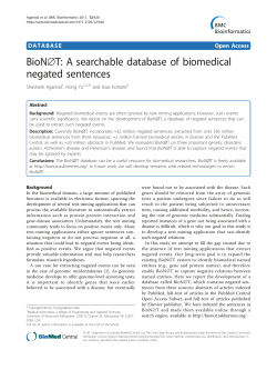 BioN&empty;T: A searchable database of biomedical negated sentences