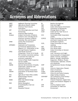 Acronyms and Abbreviations