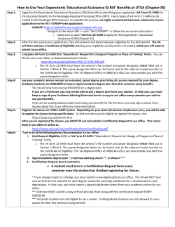 to Use Your Dependents` Educational Assistance GI Bill