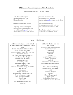 AP Literature: Summer Assignment