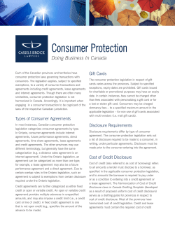Consumer Protection