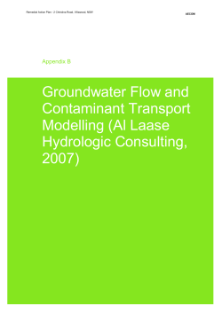 Groundwater Flow and Contaminant Transport Modelling (Al