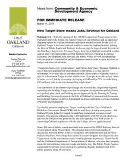 New Target Store means Jobs, Revenue for Oakland