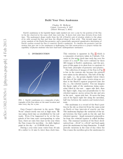 Build your own analemma