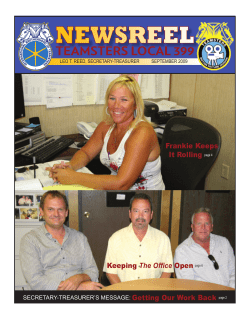 Frankie Keeps It Rolling page 4 Keeping The Office Open page 6