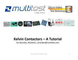 Kelvin Contactors – A Tutorial