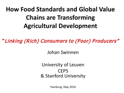 Keynote speech by Prof. Johan Swinnen