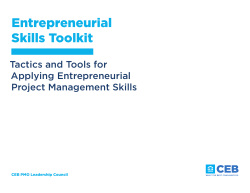Entrepreneurial Skills Toolkit