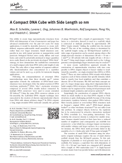 A Compact DNA Cube with Side Length 10 nm - Peng Yin