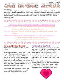 February Family Homework: Create a Valentine Mailbox!