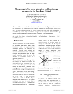 Measurement of the sound-absorption coefficient on egg cartons