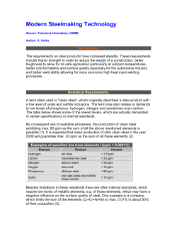 Modern Steelmaking Technology