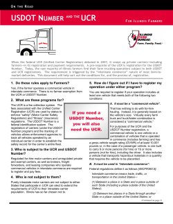 usdot number and the ucr