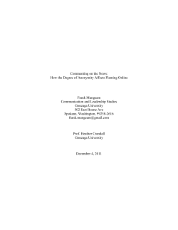 Commenting on the News - Gonzaga University :: WEB02