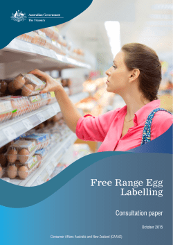 Free range egg labelling