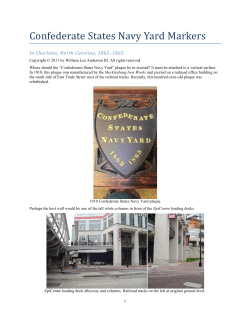 Confederate States Navy Yard Markers