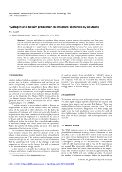 Hydrogen and helium production in structural materials by neutrons