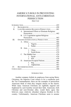 America`s Role in Preventing International Anti