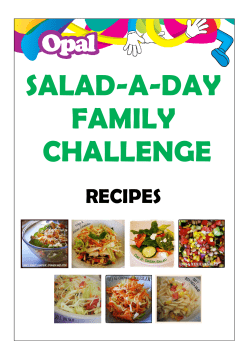 Salad-A-Day Family Challenge Recipes