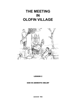 THE MEETING IN OLOFIN VILLAGE