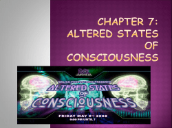 chapter 7: altered states of consciousness