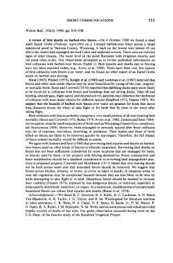 A Review of Bird Deaths on Barbed-Wire Fences
