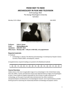 Archaeology in Film and Television - GWU Anthropology