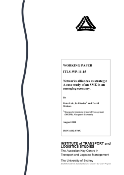 ITLS-WP-11-15 - The University of Sydney