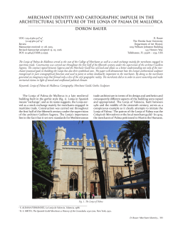 Merchant Identity and Cartographic Impulse in the Architectural