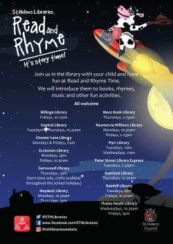 Read and Rhyme Times
