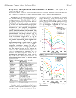 Reflectance Spectroscopy of Hydrated Carbonate Minerals