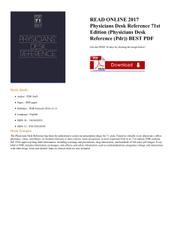 READ ONLINE 2017 Physicians Desk Reference
