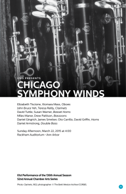 chicago symphony winds - University Musical Society