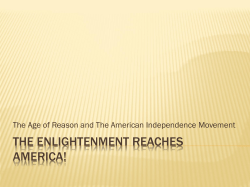 The Enlightenment and Great Awakening