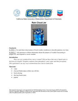 Rain Cloud Jar - California State University, Bakersfield
