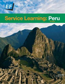 Service Learning: Peru