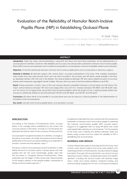 Evaluation of the Reliability of Hamular Notch