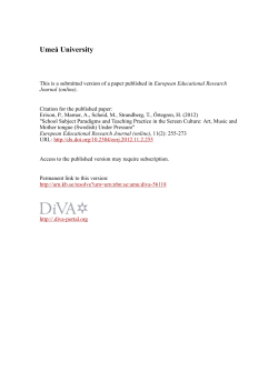 School Subject Paradigms and Teaching Practice in the Screen